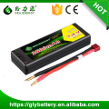 Bloco duro 2500mah da bateria do carro Lipo de Rc do caso 45c 7.4v 2s2p